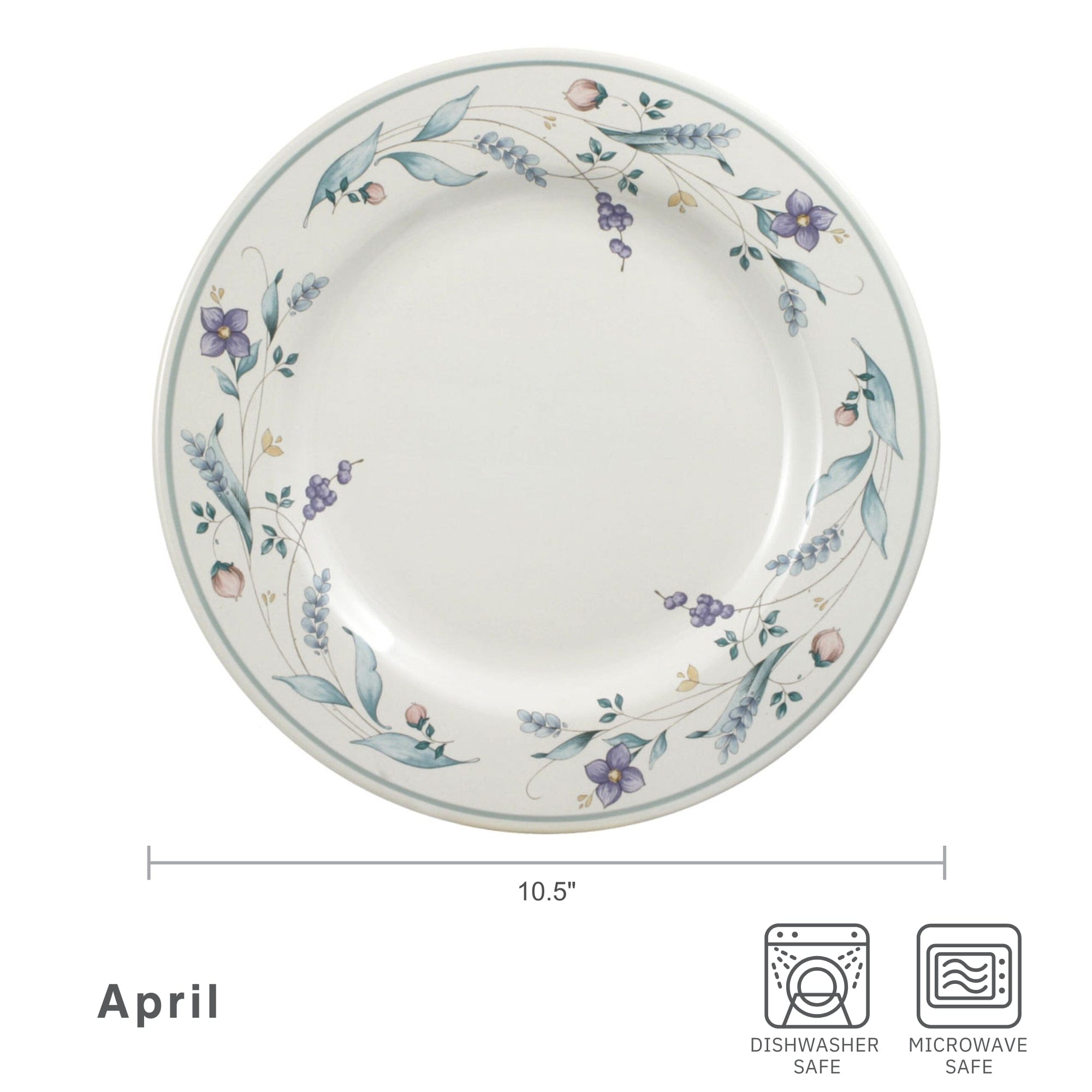 Dishwasher-safe stoneware plate with a modern design, perfect for busy kitchens