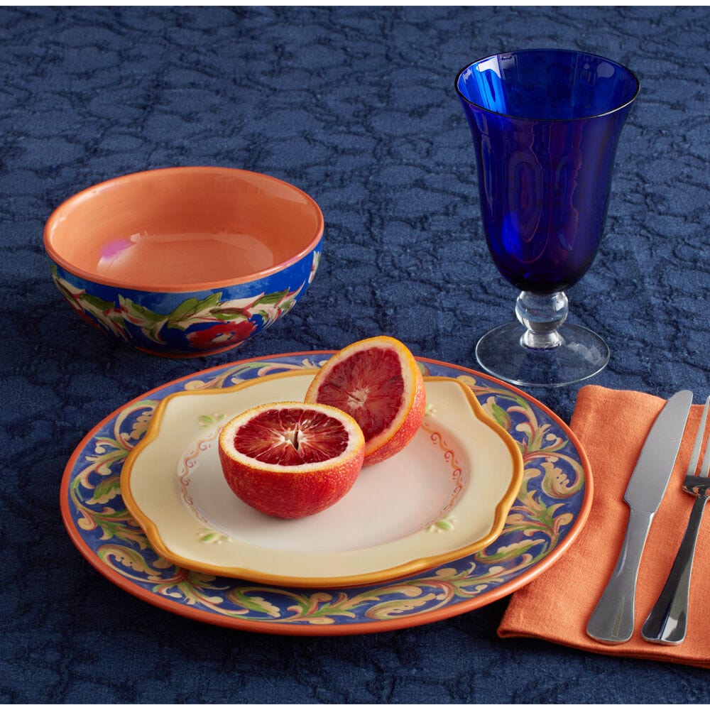 Microwave safe stoneware dinnerware with mugs and salad plates
