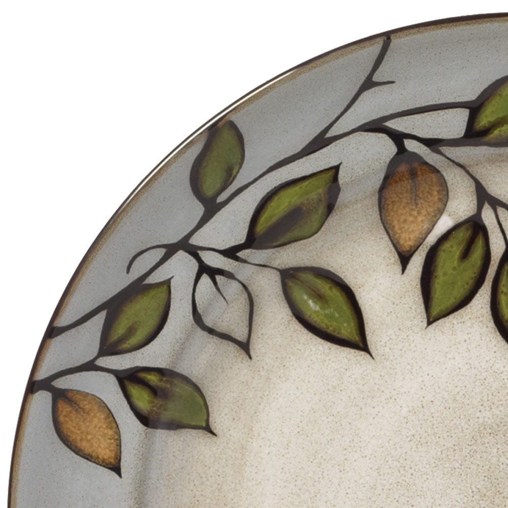 Microwave safe dinnerware set in a cozy kitchen setting, highlighting durability and rustic charm