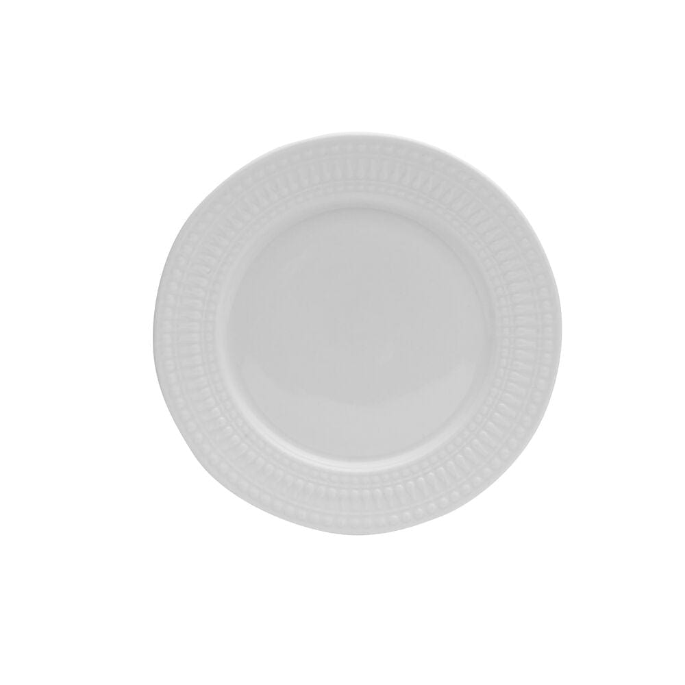 All components of the dinnerware set arranged neatly, highlighting its dishwasher-safe feature.