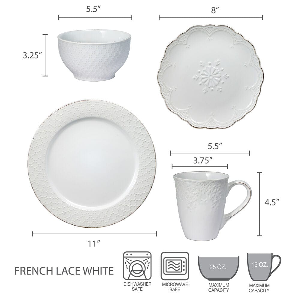 Elegant stoneware dinner set arranged for a cozy dinner setting, highlighting its microwave-safe feature.