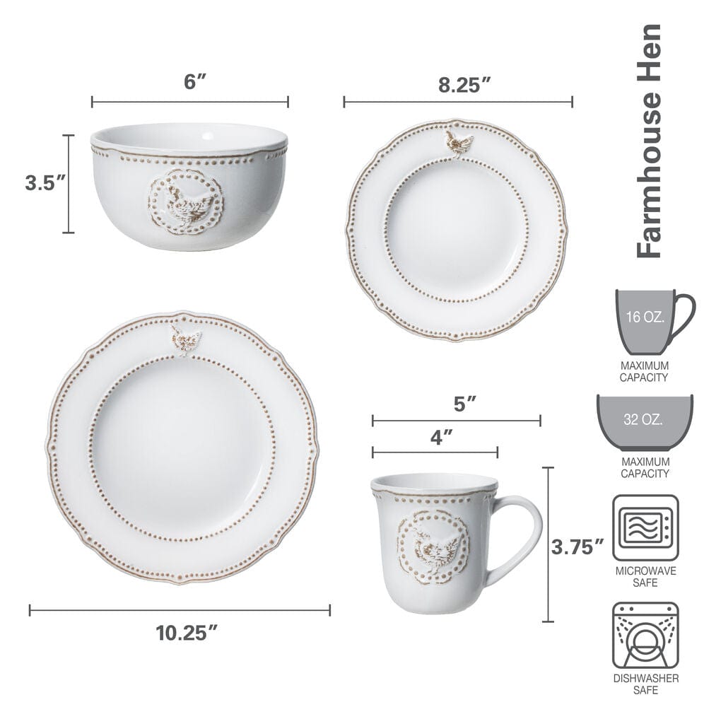 Family enjoying meal with farmhouse style tableware in a cozy kitchen