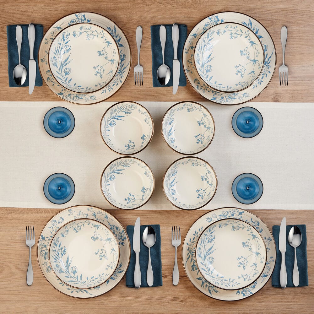 Family enjoying a meal with stylish ceramic dinnerware