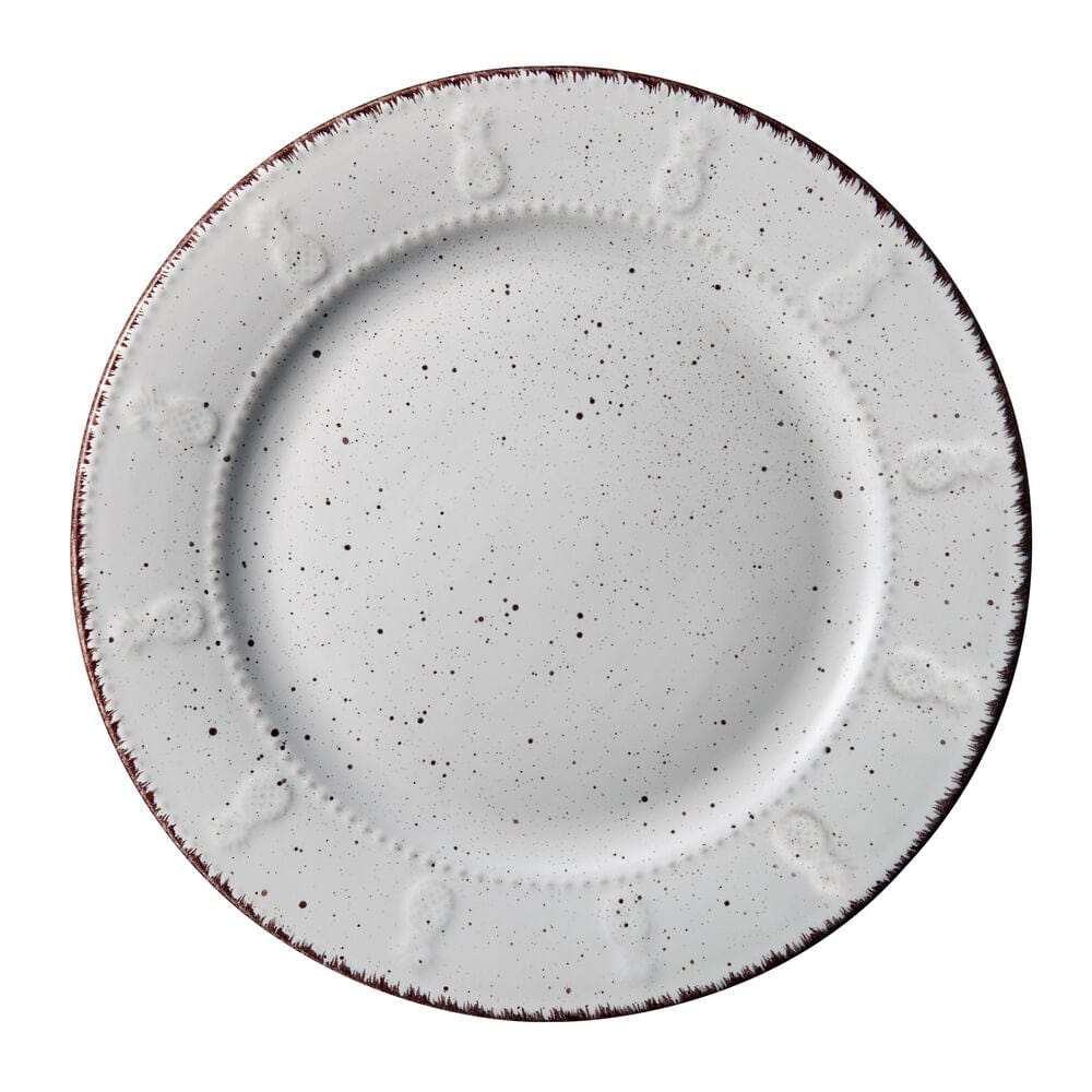 Stacked reactive glaze stoneware dishes showing unique color variations