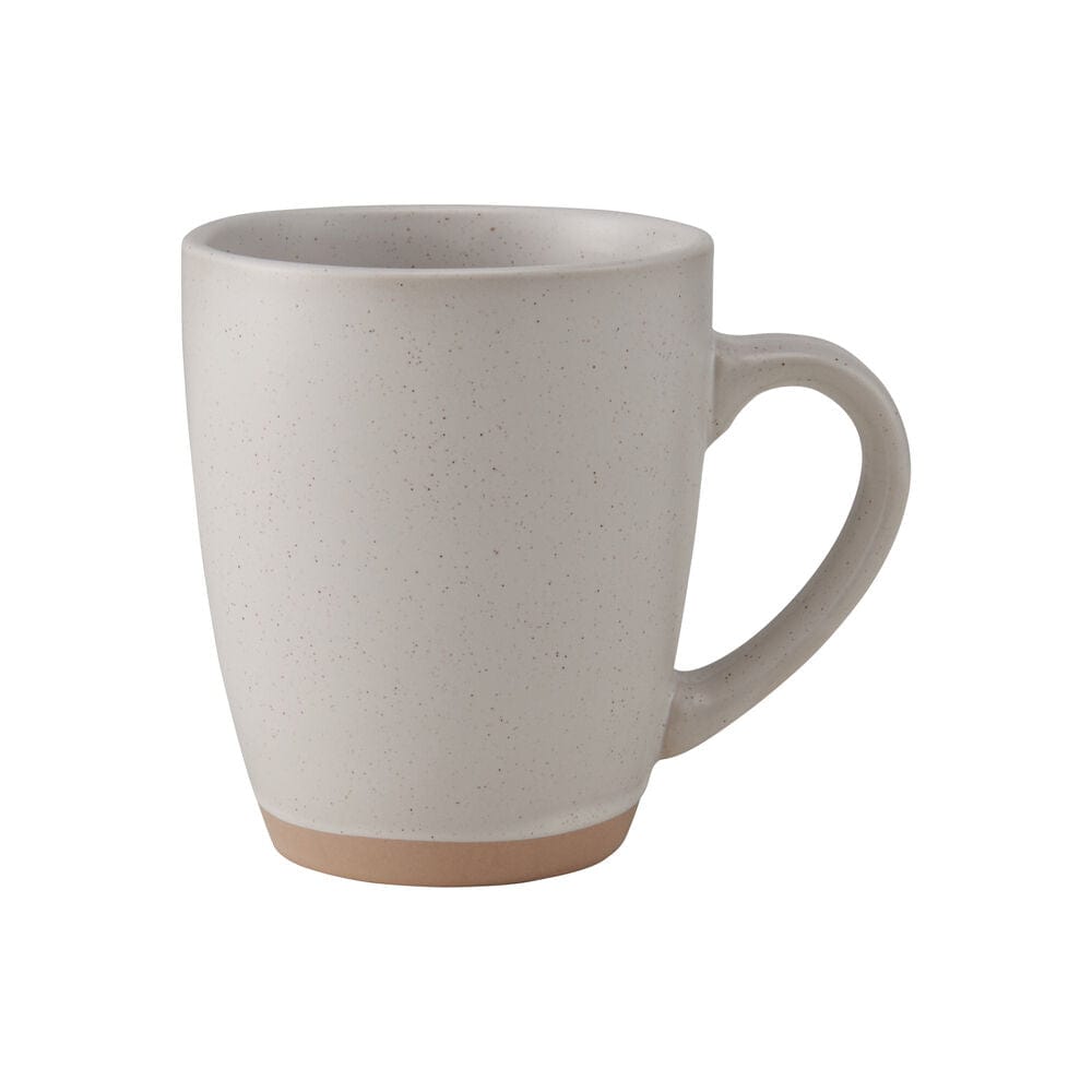Beautifully arranged Hudson mugs with beige finish, perfect for coffee or tea.
