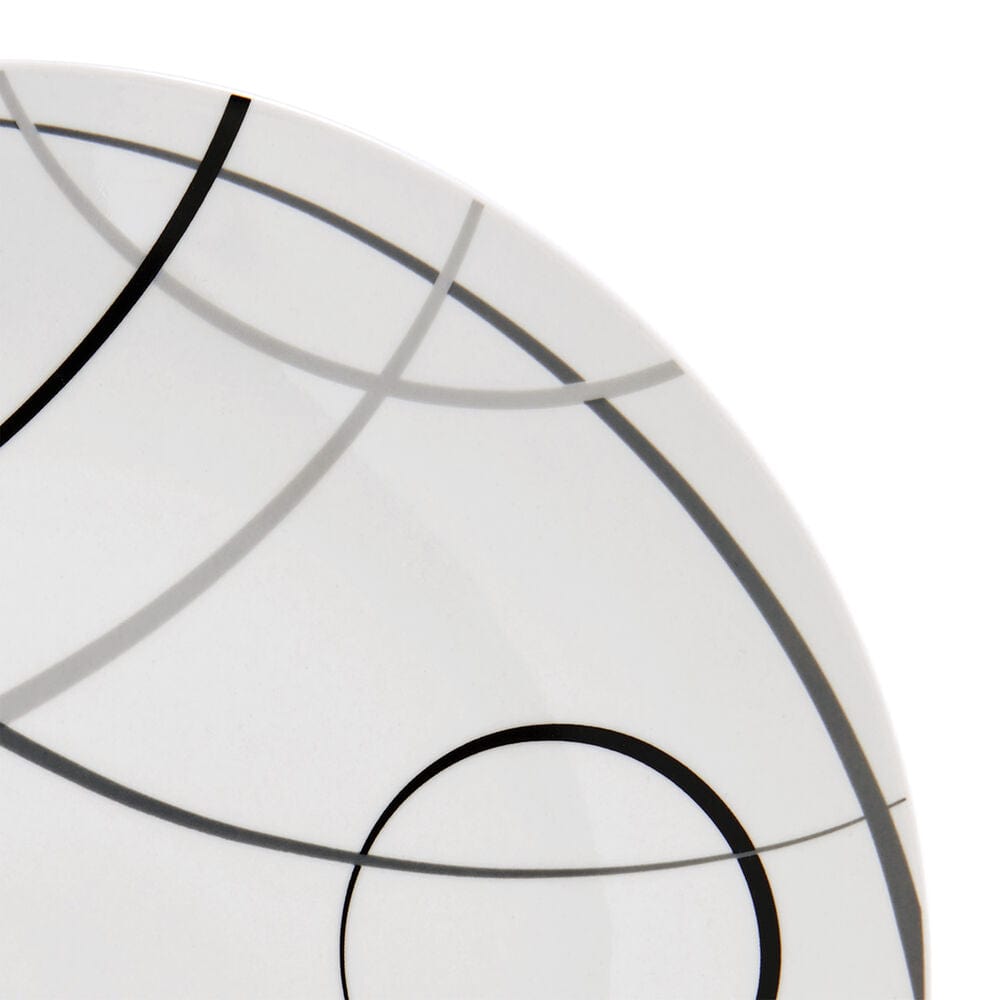 Circles dinnerware set for 6 featuring abstract circle designs