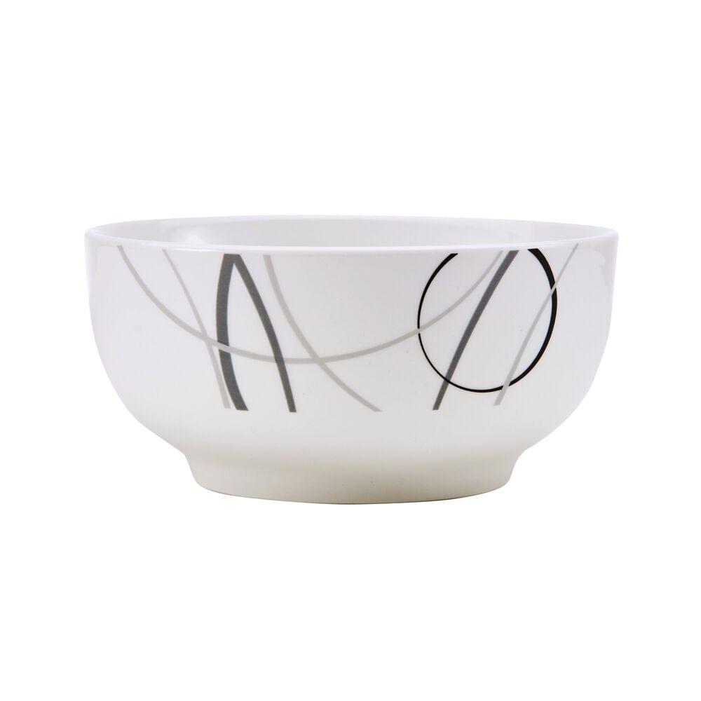 Circles dinnerware set for 6 featuring abstract circle designs