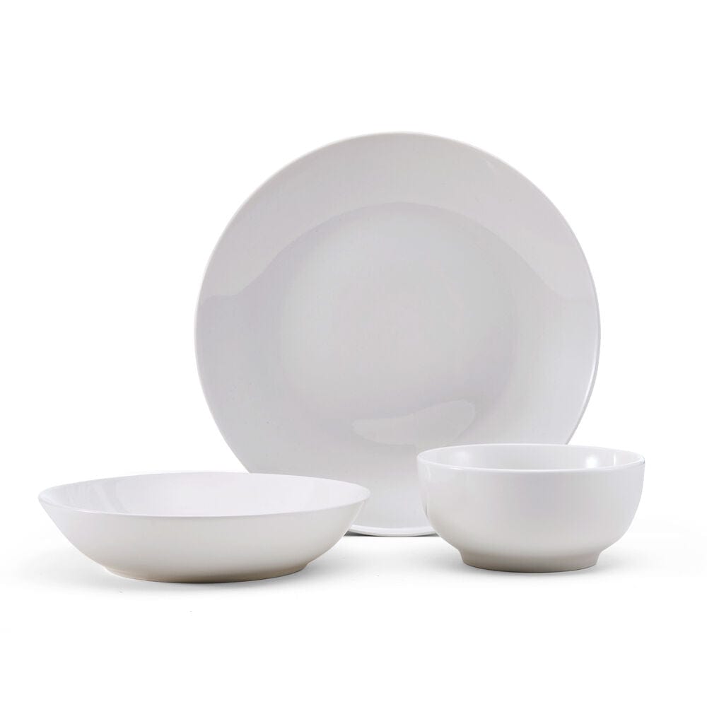 Dishwasher safe modern dinnerware with rim design for stylish occasions