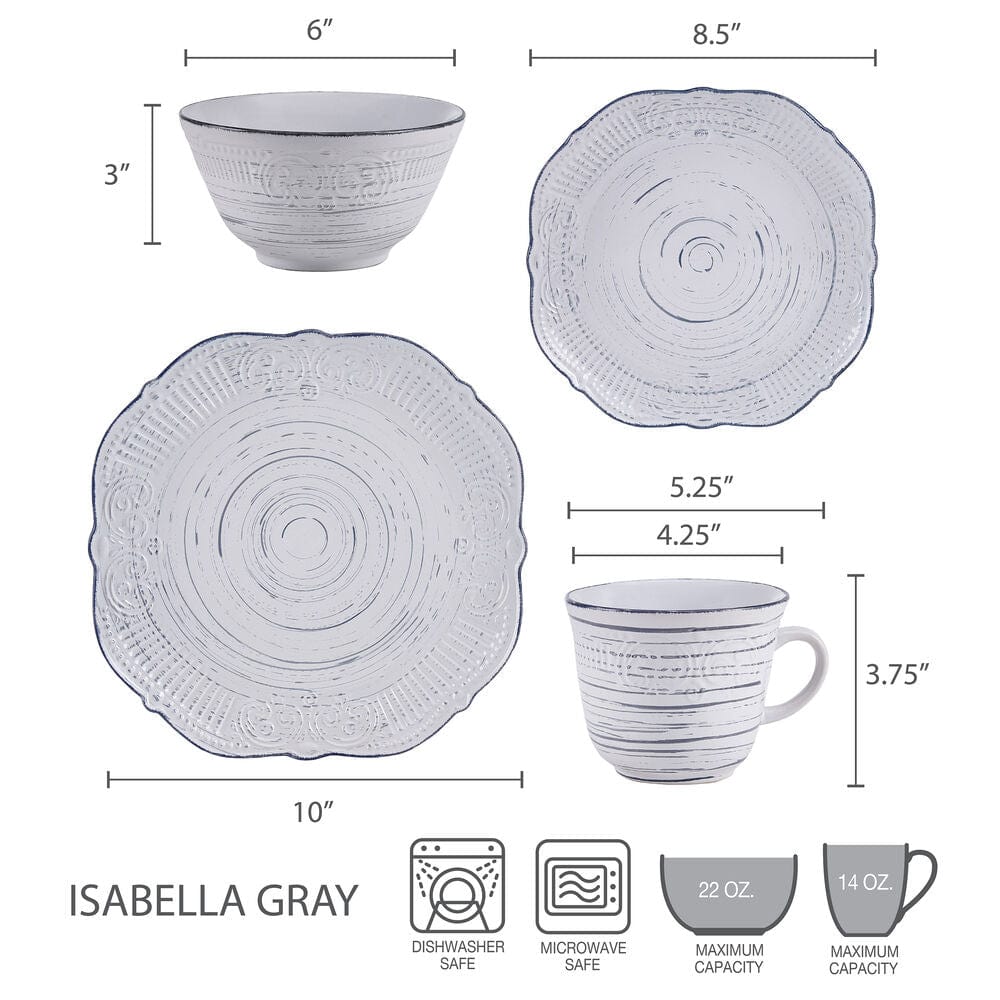 Rustic Charm dinnerware set arranged for a festive gathering, featuring plates, bowls, and mugs.