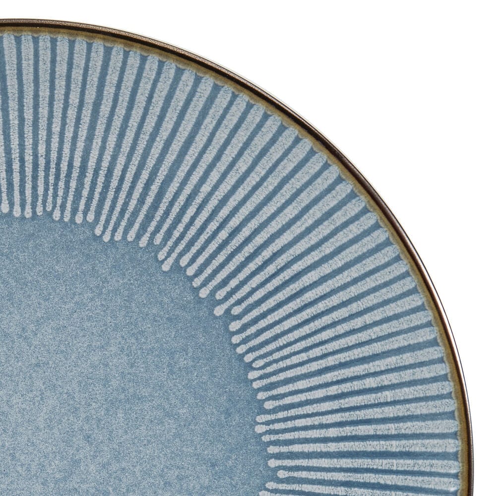 Set of 12 embossed dinnerware pieces for four people, including bowls and plates
