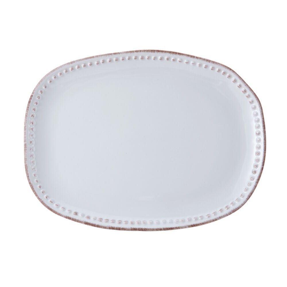 Serving platter in use with assorted appetizers for a party setting