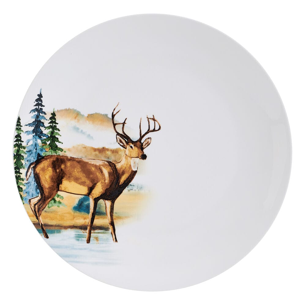 Woodland Whimsy dinnerware set in a dishwasher, showcasing its durability