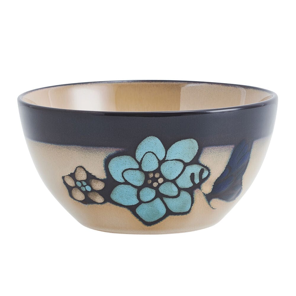 All-purpose bowl from the Elegant Butterfly Blue set, perfect for serving salads or snacks.