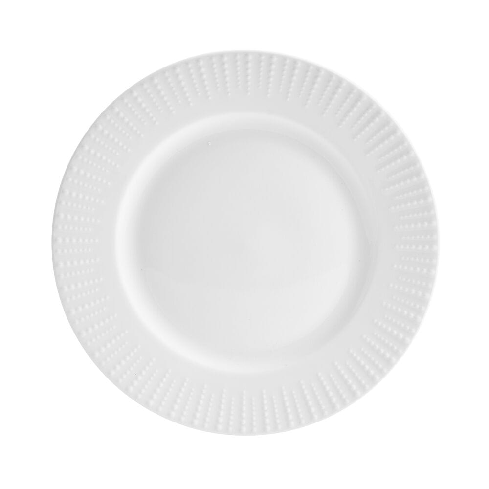 Set of 12-piece dinnerware for 4 people, arranged on dining table