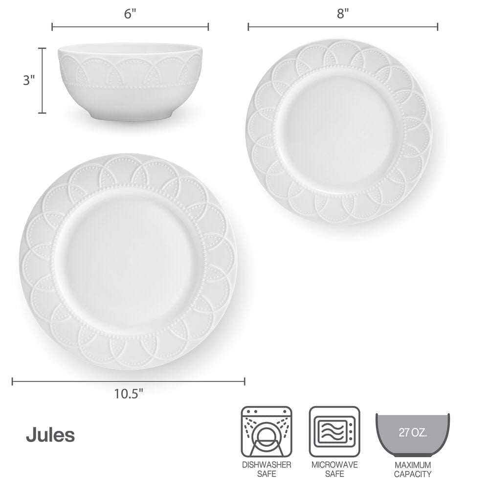 Elegant porcelain dinnerware set displayed on a dining table for light entertaining