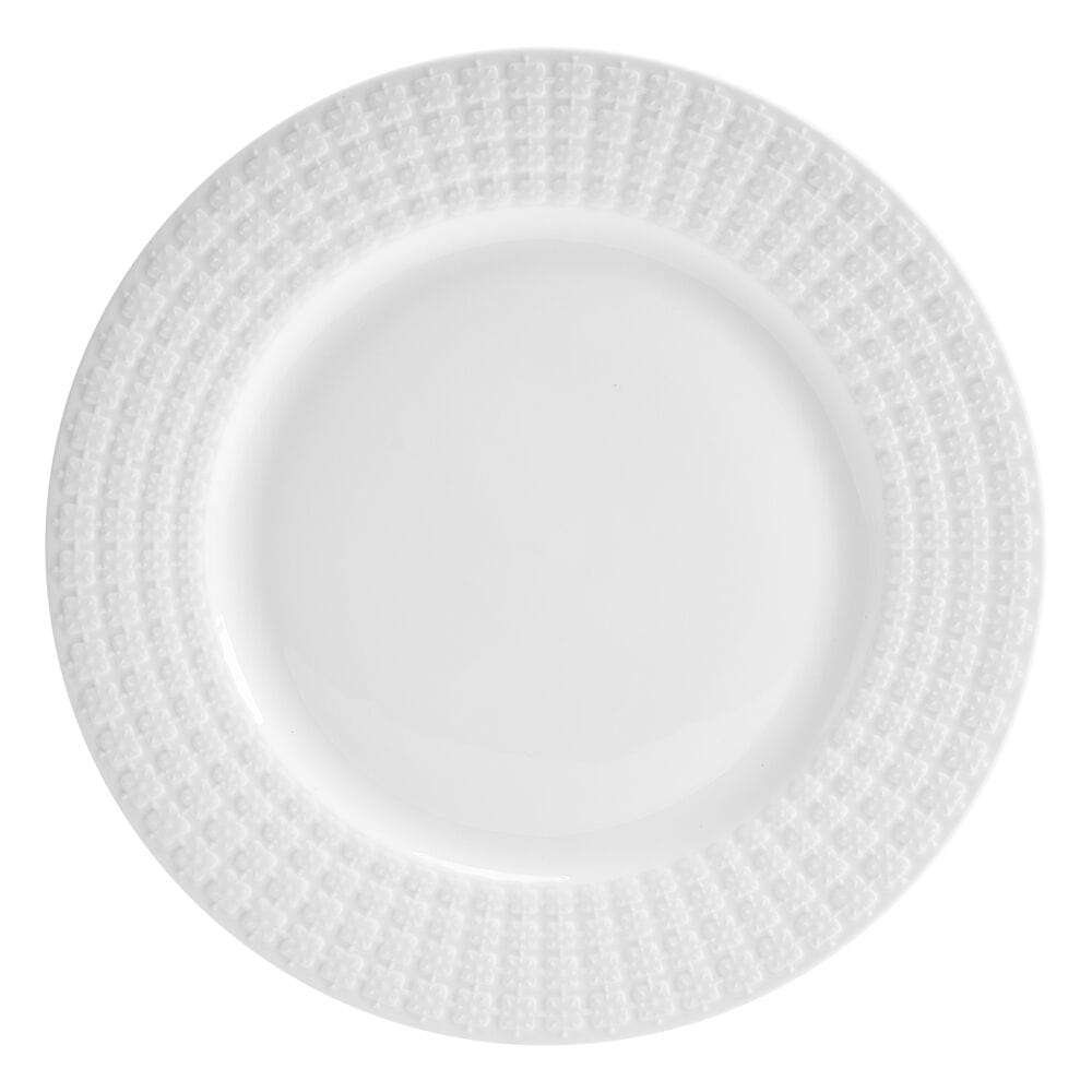 Family enjoying a meal with the Lexi modern dinnerware set