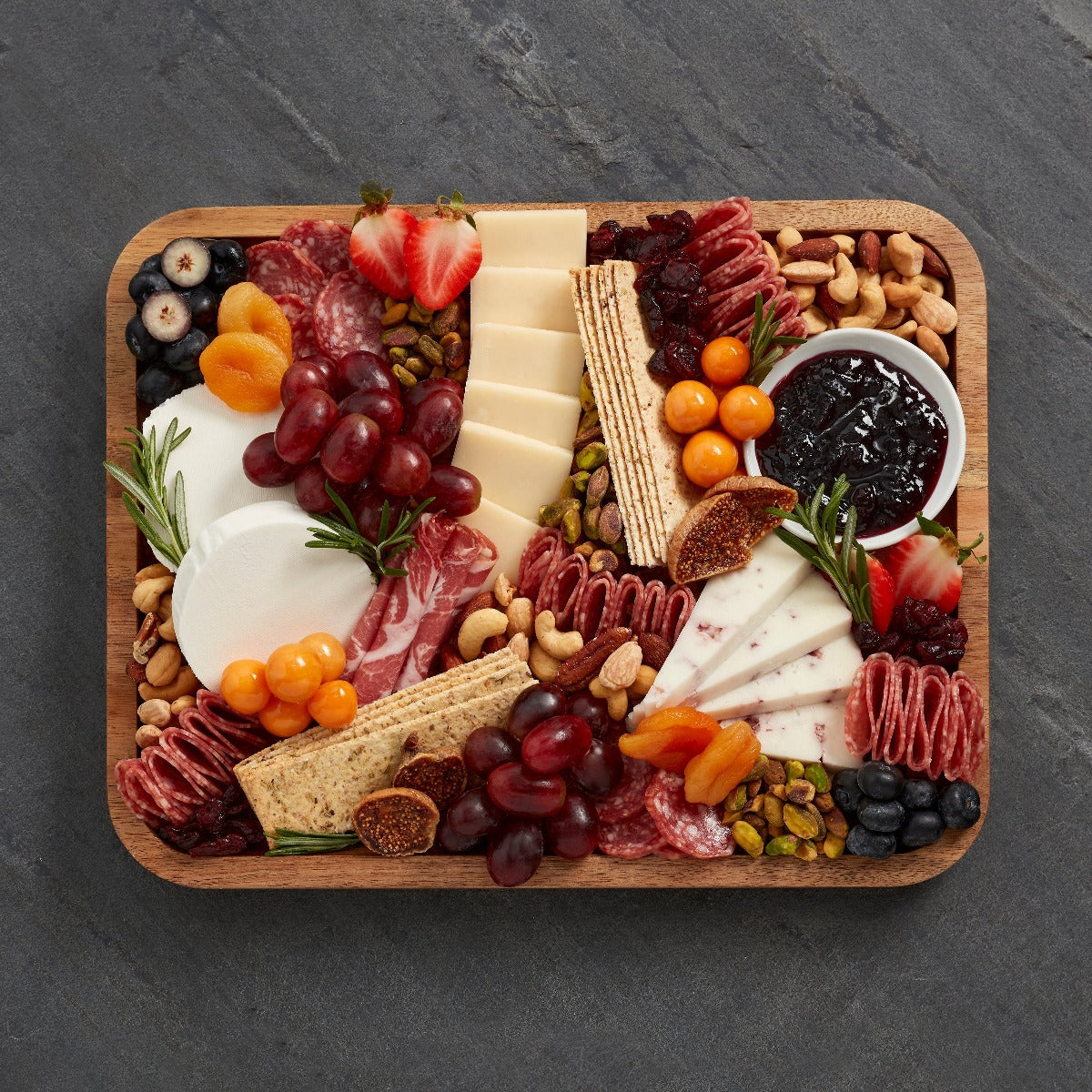 Farberware Build-A-Board with compartments and locking lid for food presentation