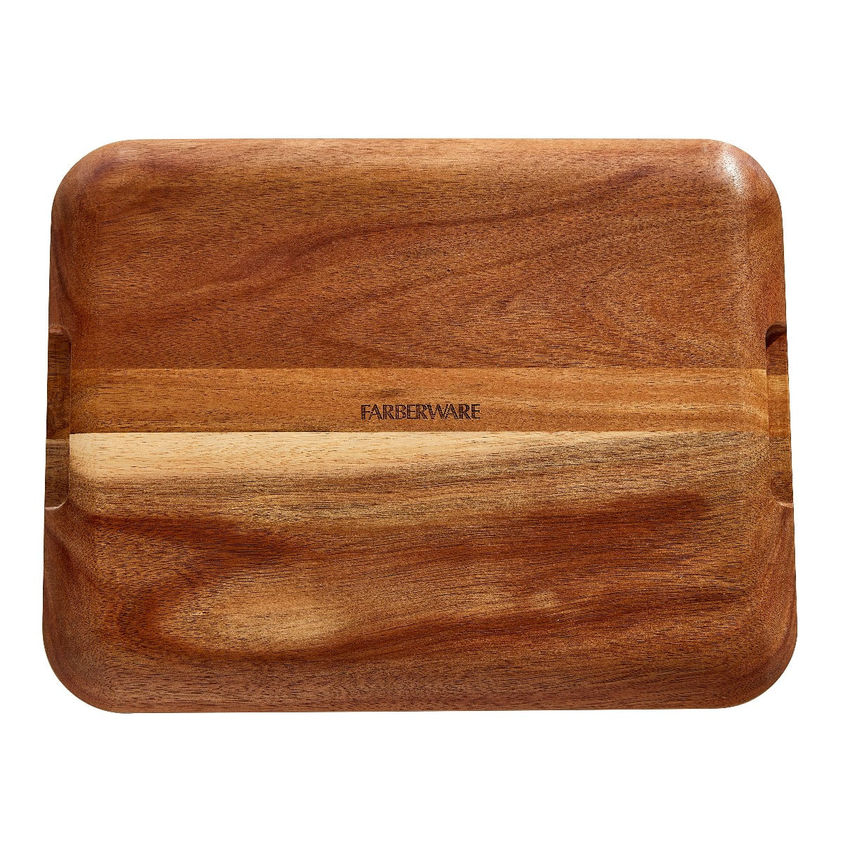Portable food presentation board with lid during outdoor picnic setting