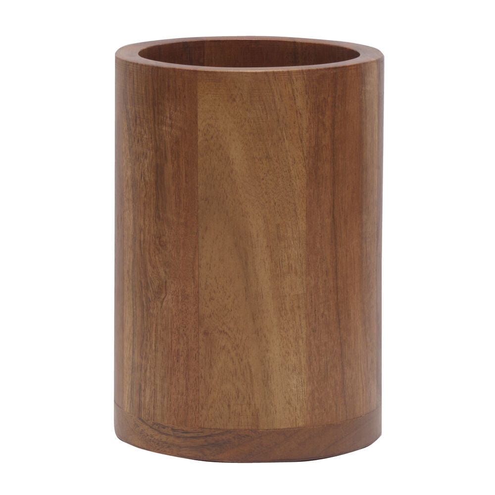 Rustic Acacia Wood Utensil Organizer - Image 3