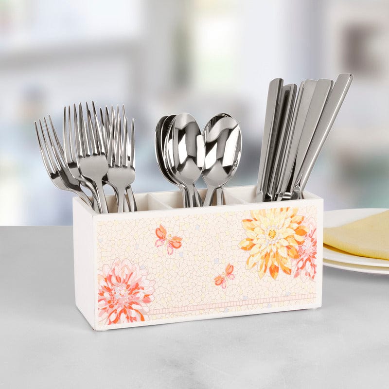 Sturdy Dolly Parton kitchenware caddy with compartments for utensils and napkins