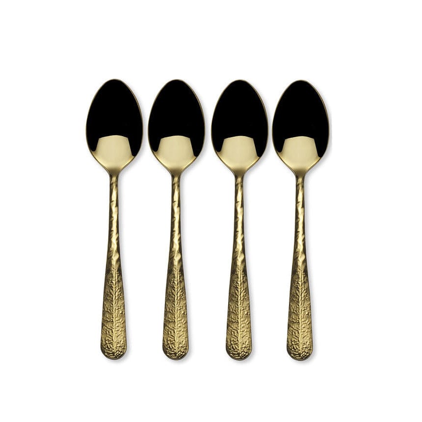 Sable Gold Coffee Spoons elegantly placed beside a coffee cup