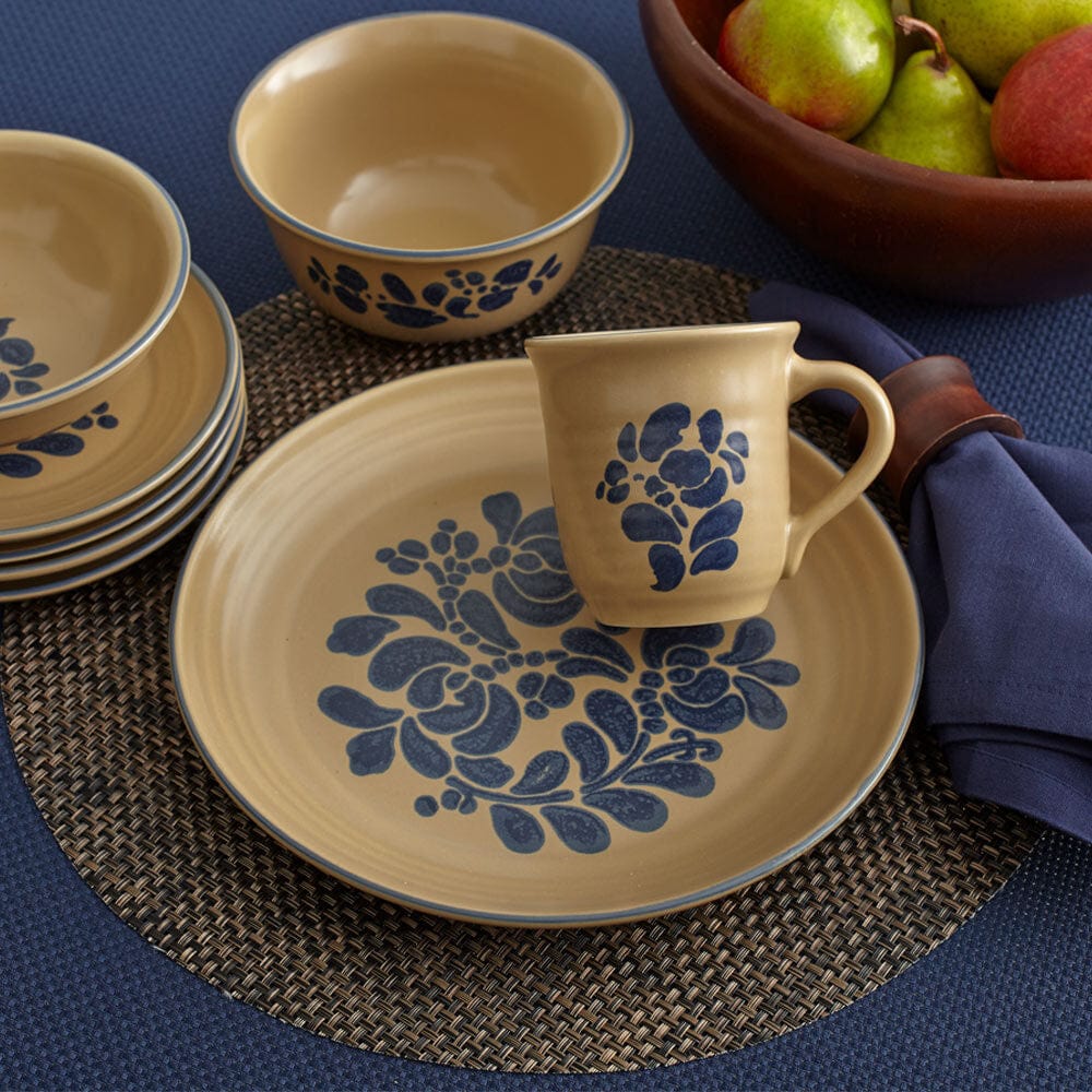 Close-up of stoneware bowls showing their durable finish and capacity