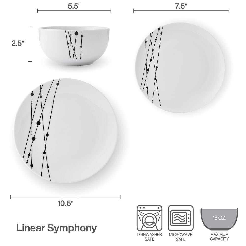 Stacked ceramic dinnerware with unique design on a dining table