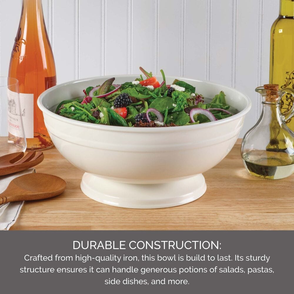 Decorative use of the metal bowl filled with seasonal decor on a mantle.