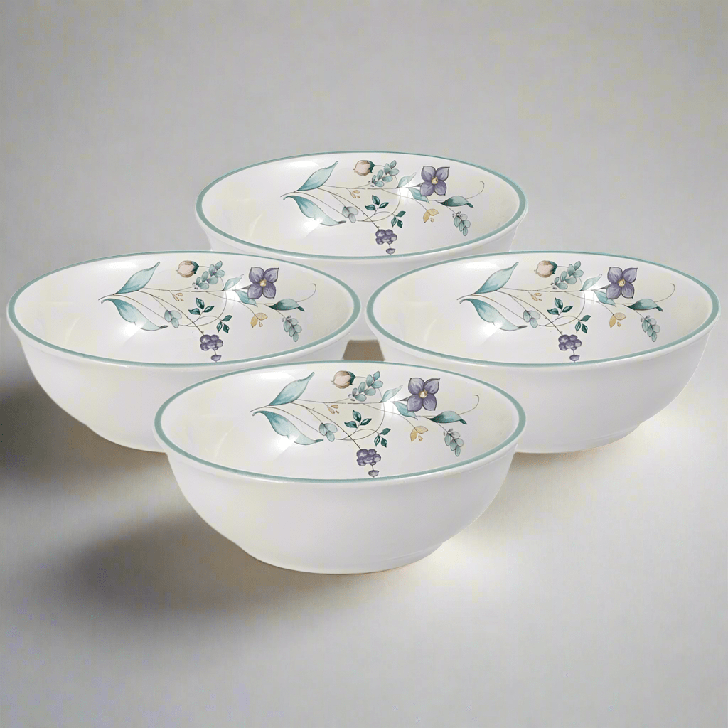 Premium stoneware soup bowl set featuring elegant design and sturdy build.
