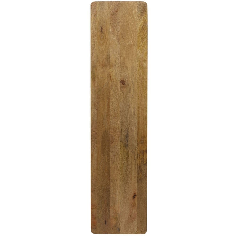 Large white mango wood serving board with distressed finish, ideal for cheese platters