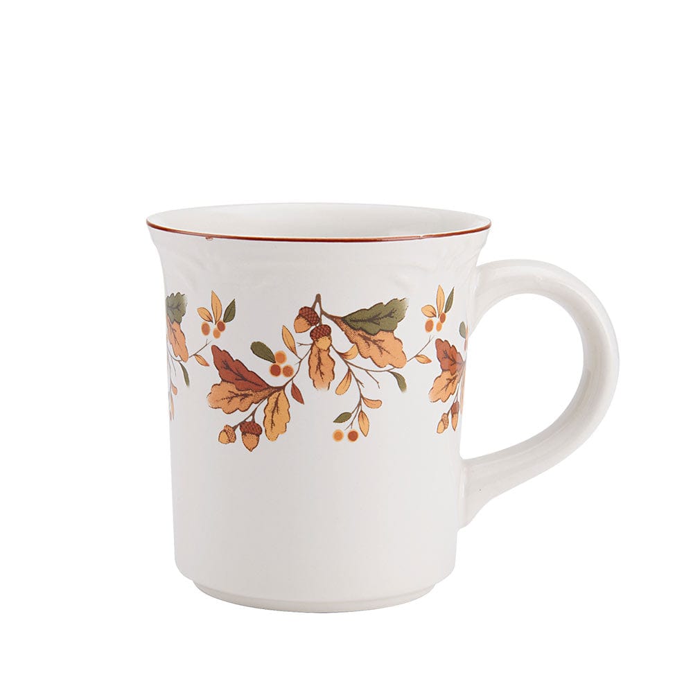 Close-up of the Autumn Berry stoneware dinnerware showcasing its vibrant design.
