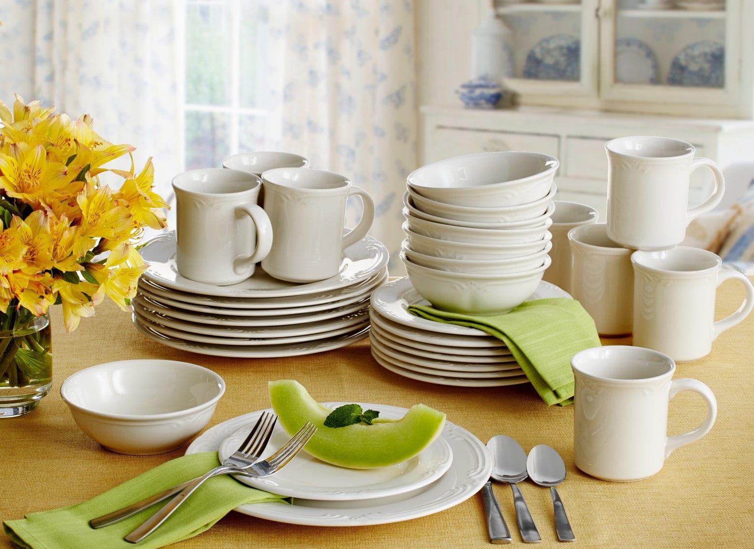 Elegant stoneware vegetable serving bowl from above, showcasing its smooth finish.