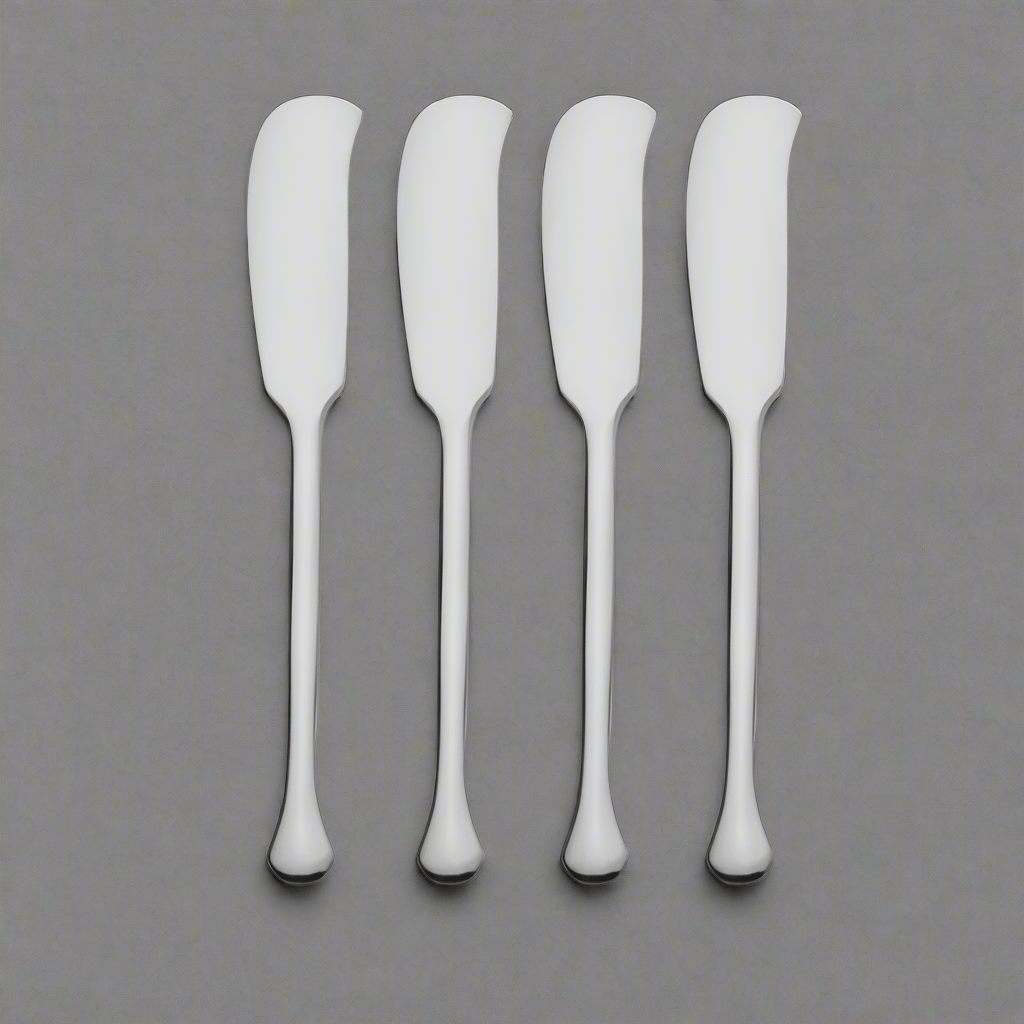 Close-up of Elegant Geneva cheese spreaders showcasing premium forged design.