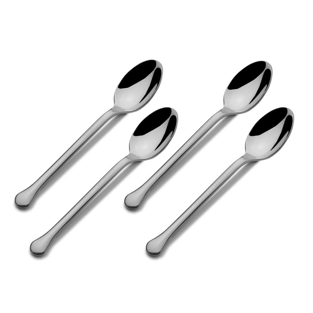 Mini coffee spoons set in a stylish holder, perfect for coffee lovers