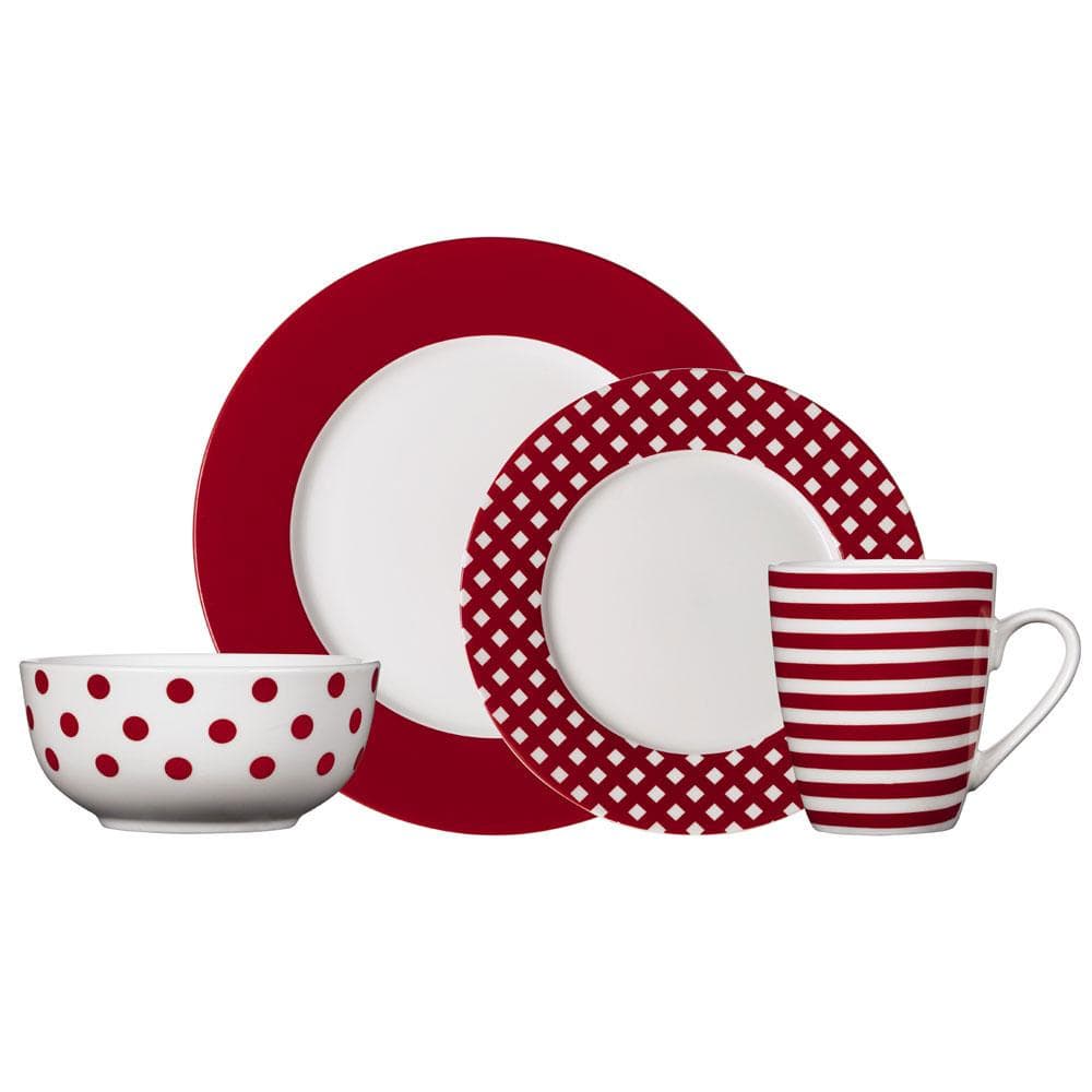 Colorful dinnerware featuring bold patterns for everyday use