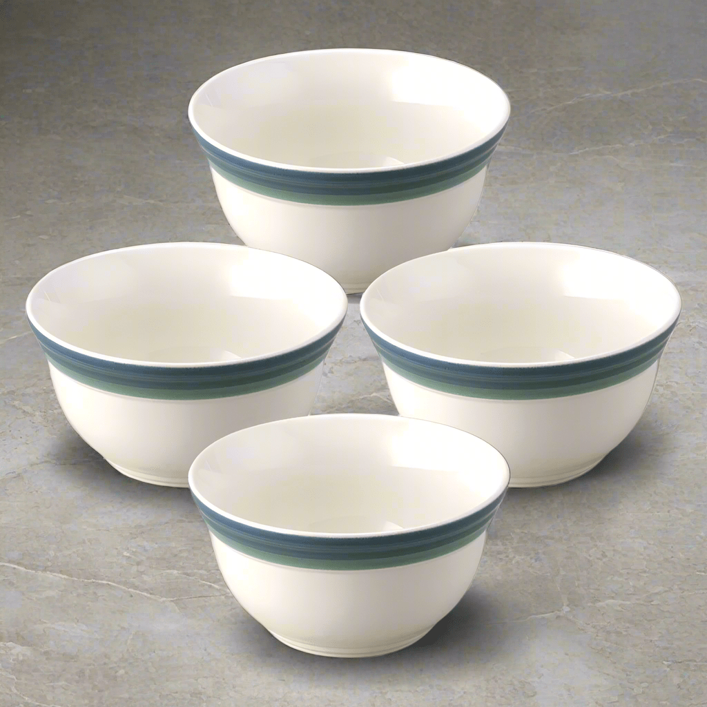 Close-up of deep stoneware soup bowl showcasing its capacity and design