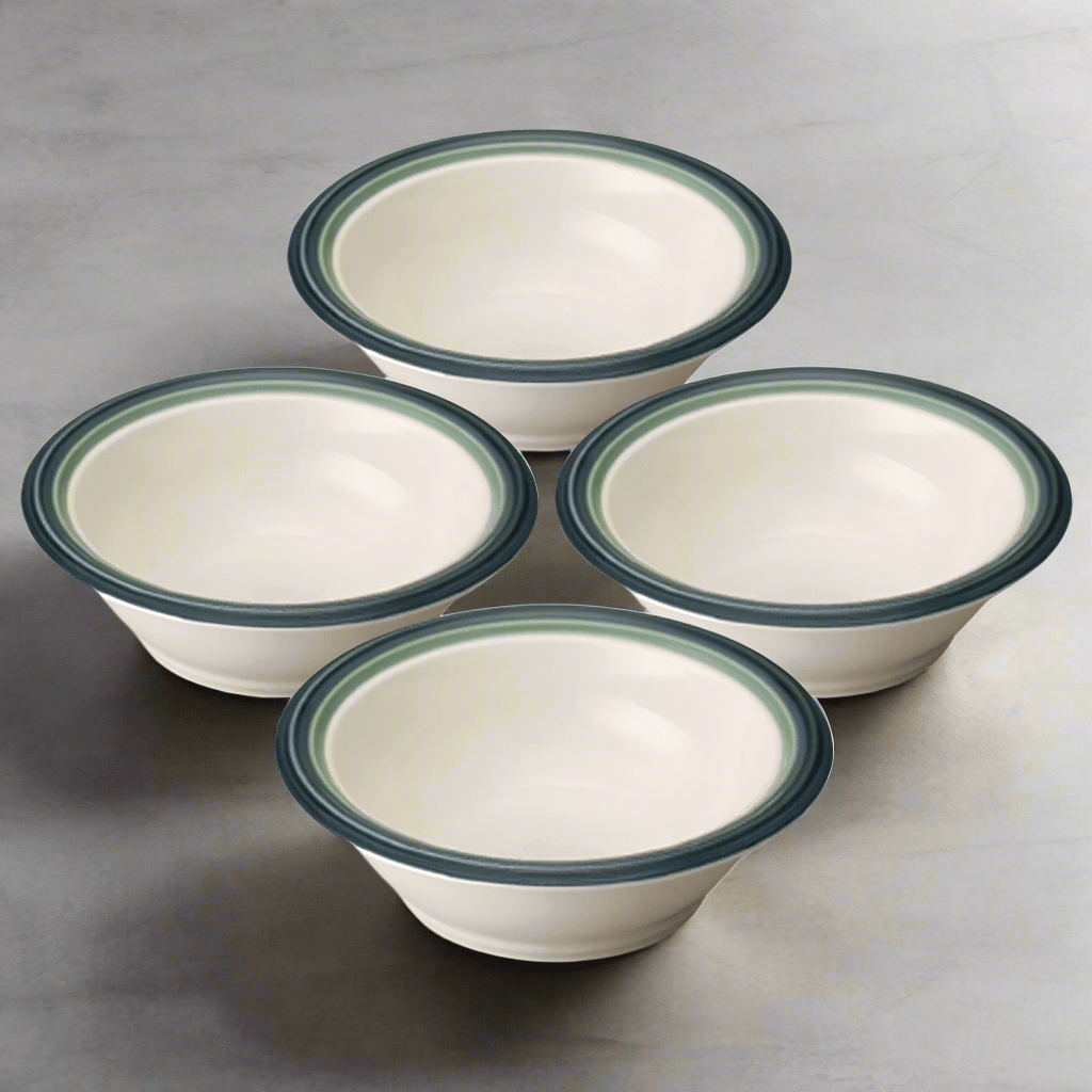 Ocean Breeze stoneware bowl set showcasing large soup servings