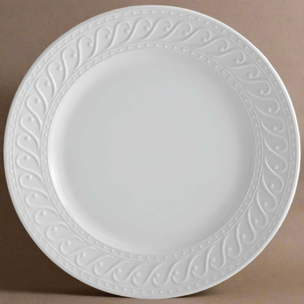 Elegant round platter showcasing a meat dish, highlighting its versatility.