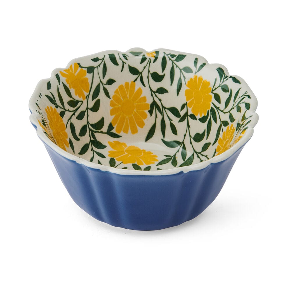 Setting of the Vibrant Floral Dinnerware Set for 4, featuring a beautifully arranged table for casual dining.