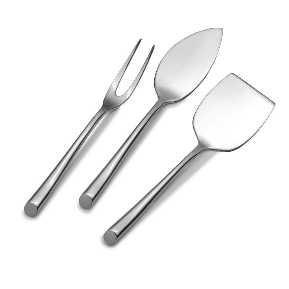 Close-up of durable cheese tools for cheese board presentation