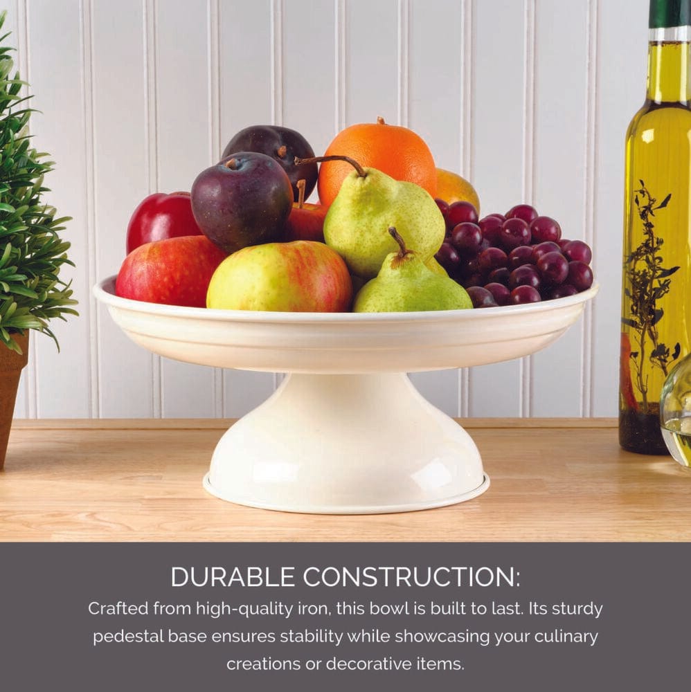 Close-up of stylish pedestal bowl showcasing its sleek design