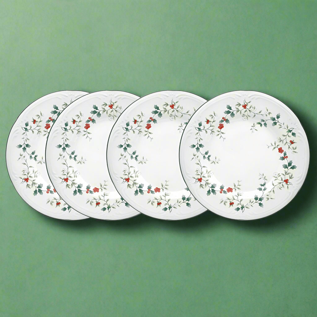 Stacked stoneware plates displaying their vibrant colors and durability