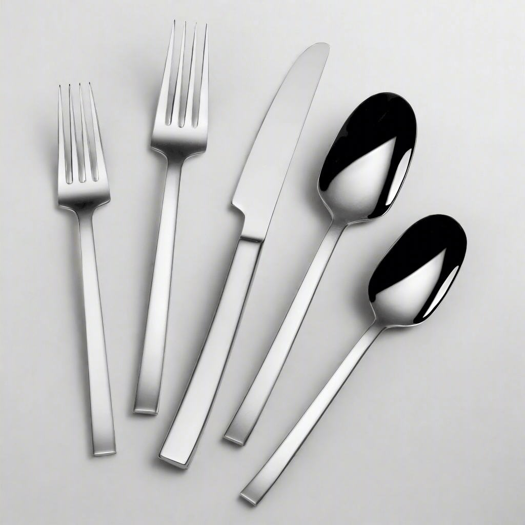 Yorkshire Elite 20-Piece Flatware Set displayed on an elegant dining table