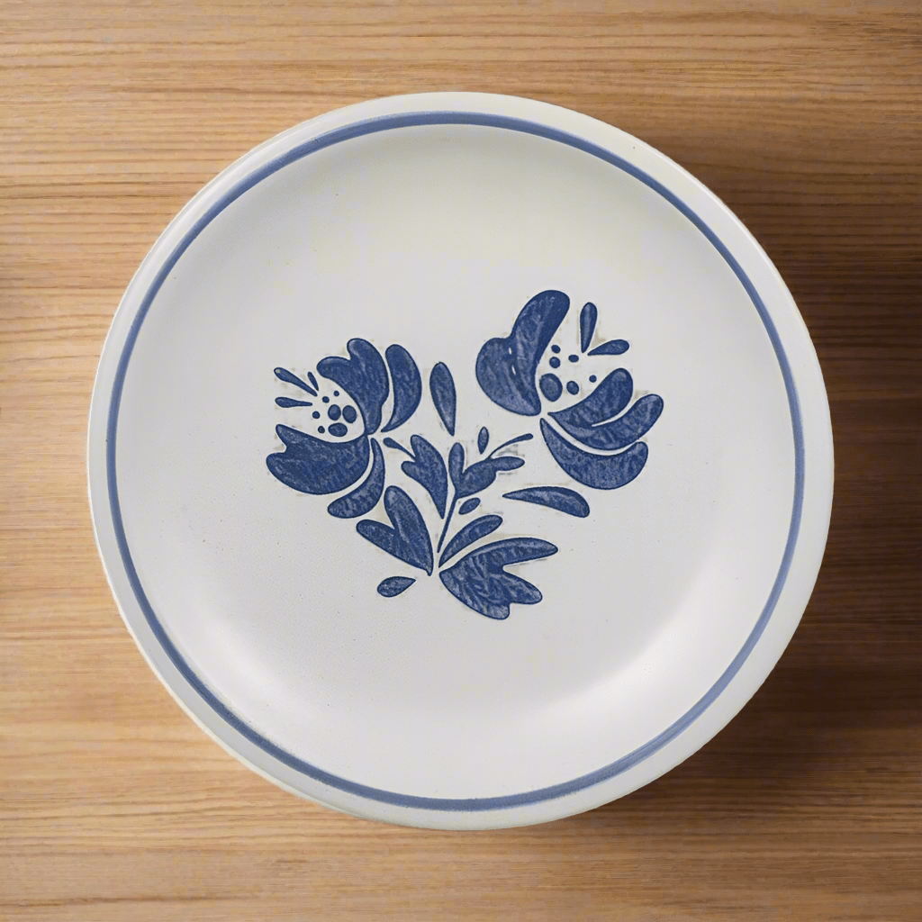 Yorktowne stoneware luncheon plate showcasing a sandwich and chips, ideal for casual dining.