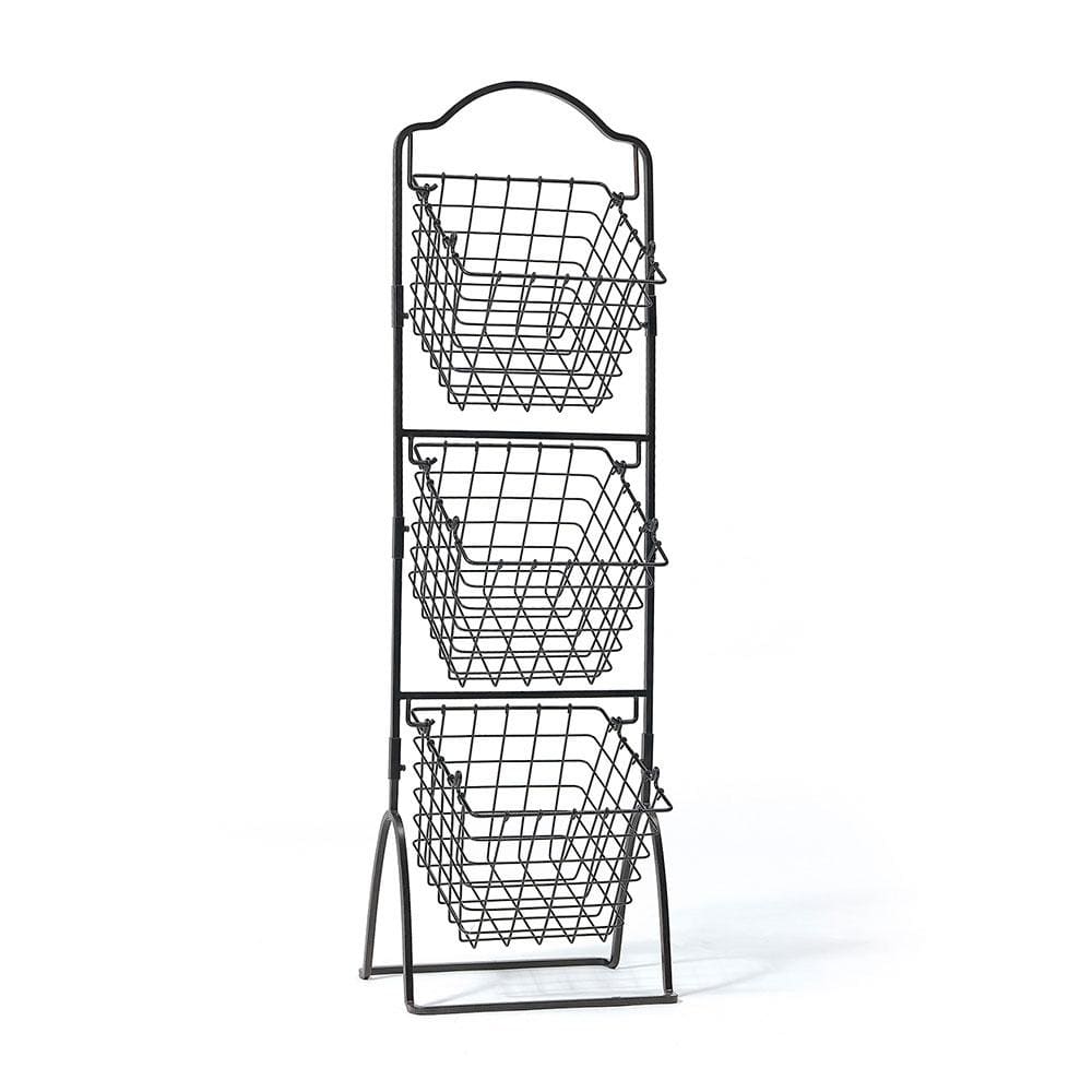 Close-up of the brushed copper finish and basket weave detailing for elegant home storage