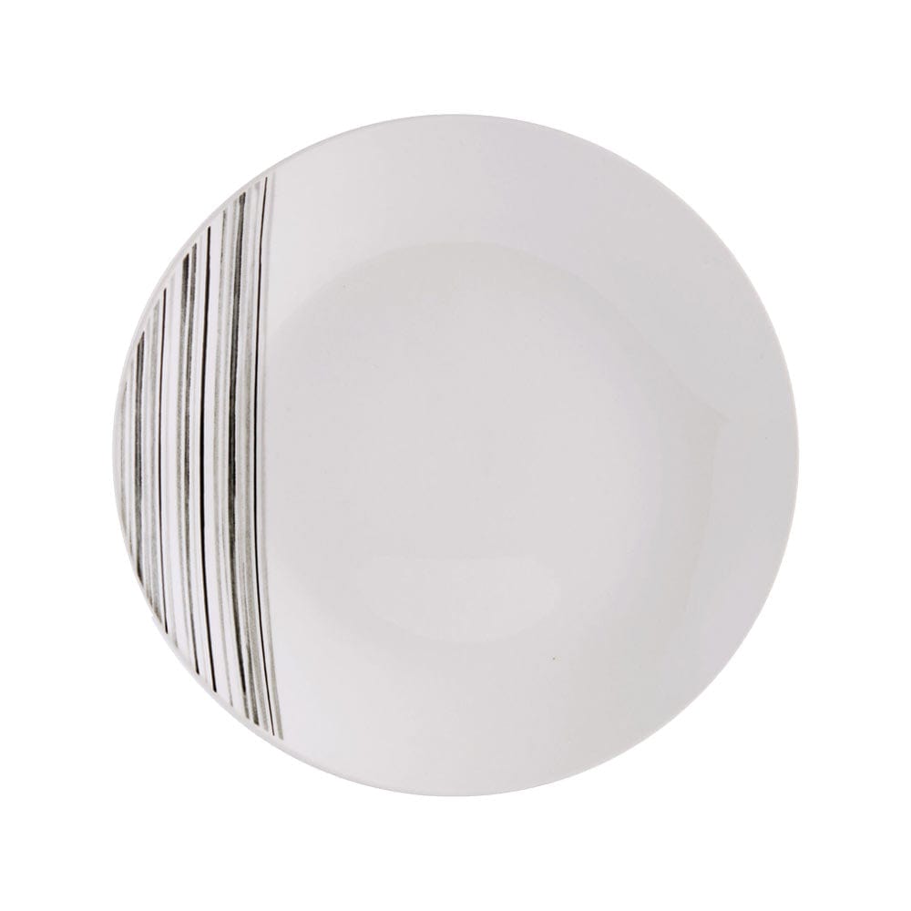 Black and white dinnerware online, includes plates, bowls, and mugs in a sophisticated style