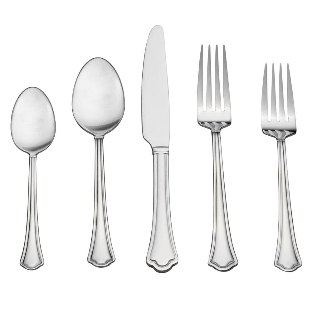 Dishwasher-safe stainless steel flatware set in a modern kitchen