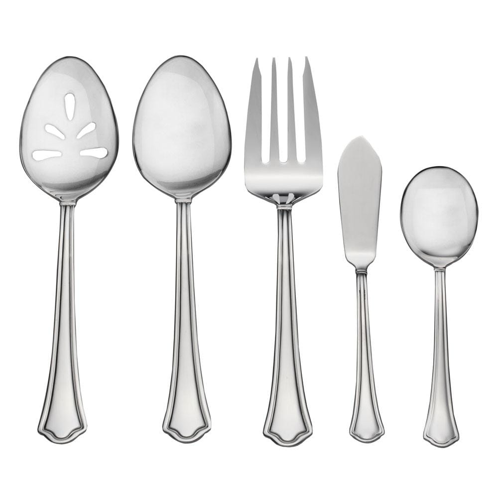 Capri Frost stainless steel cutlery set arranged for a dinner party, highlighting its sophisticated design.