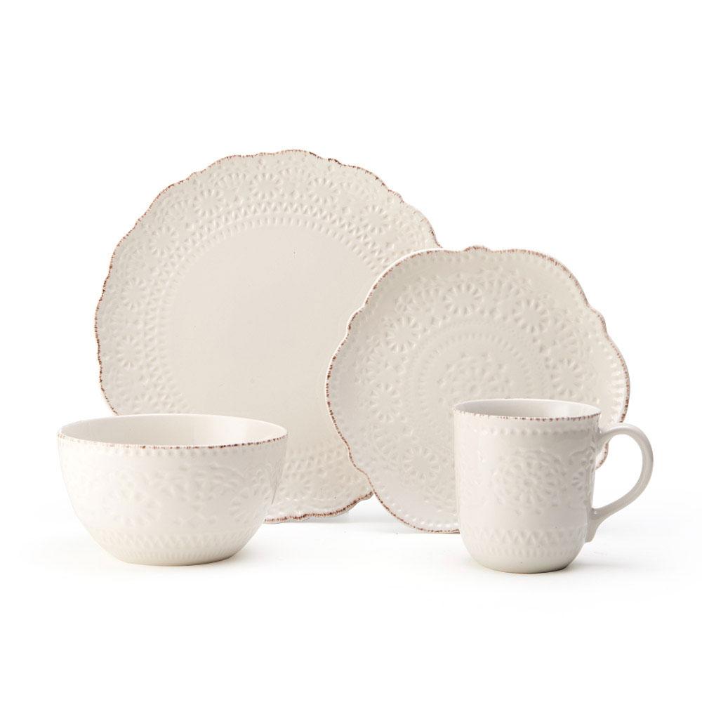 Close-up of the Chateau Elegance 11-inch dinner plate featuring elegant design, perfect for serving main courses.