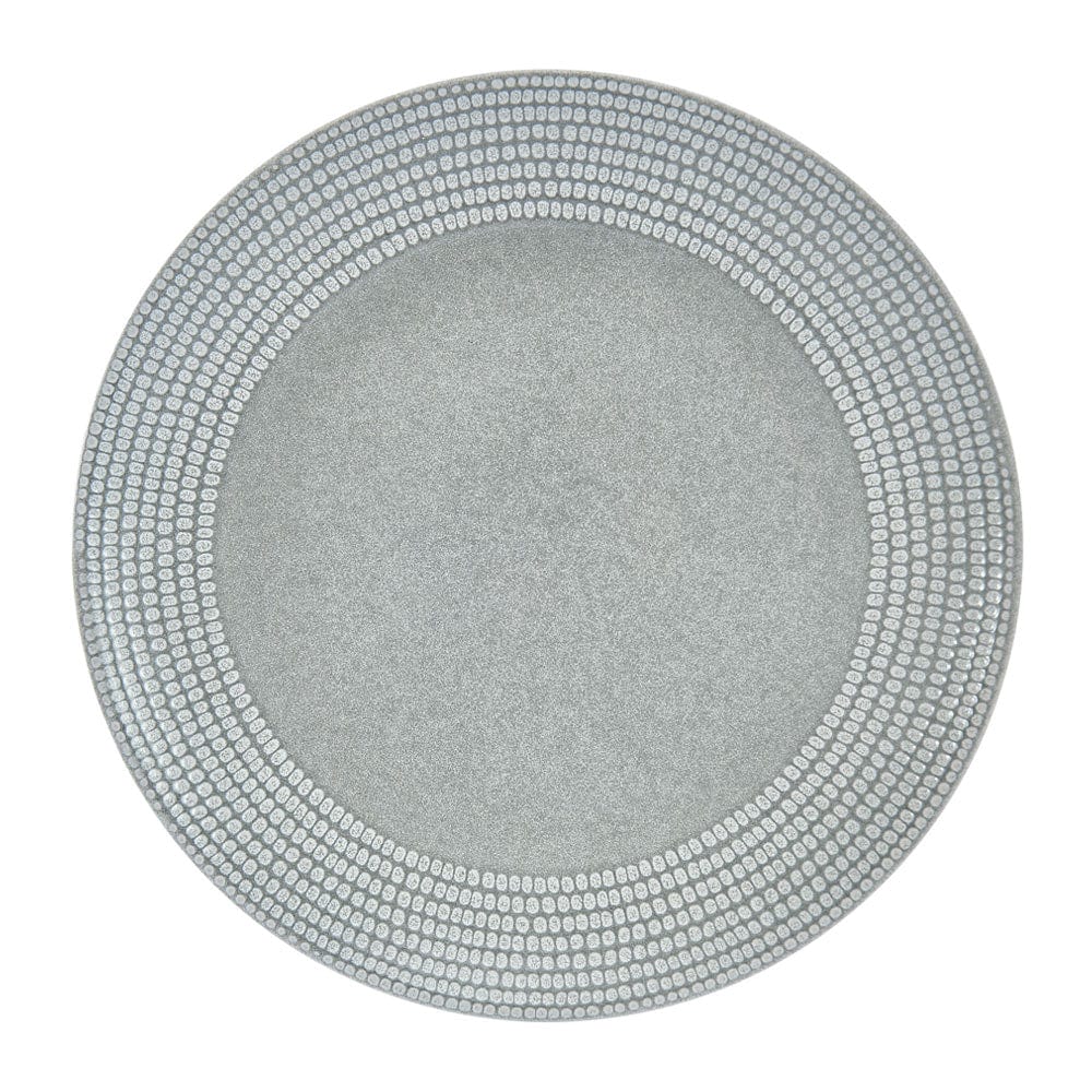 Felicity stoneware dinnerware set with reactive glaze finish on a dining table